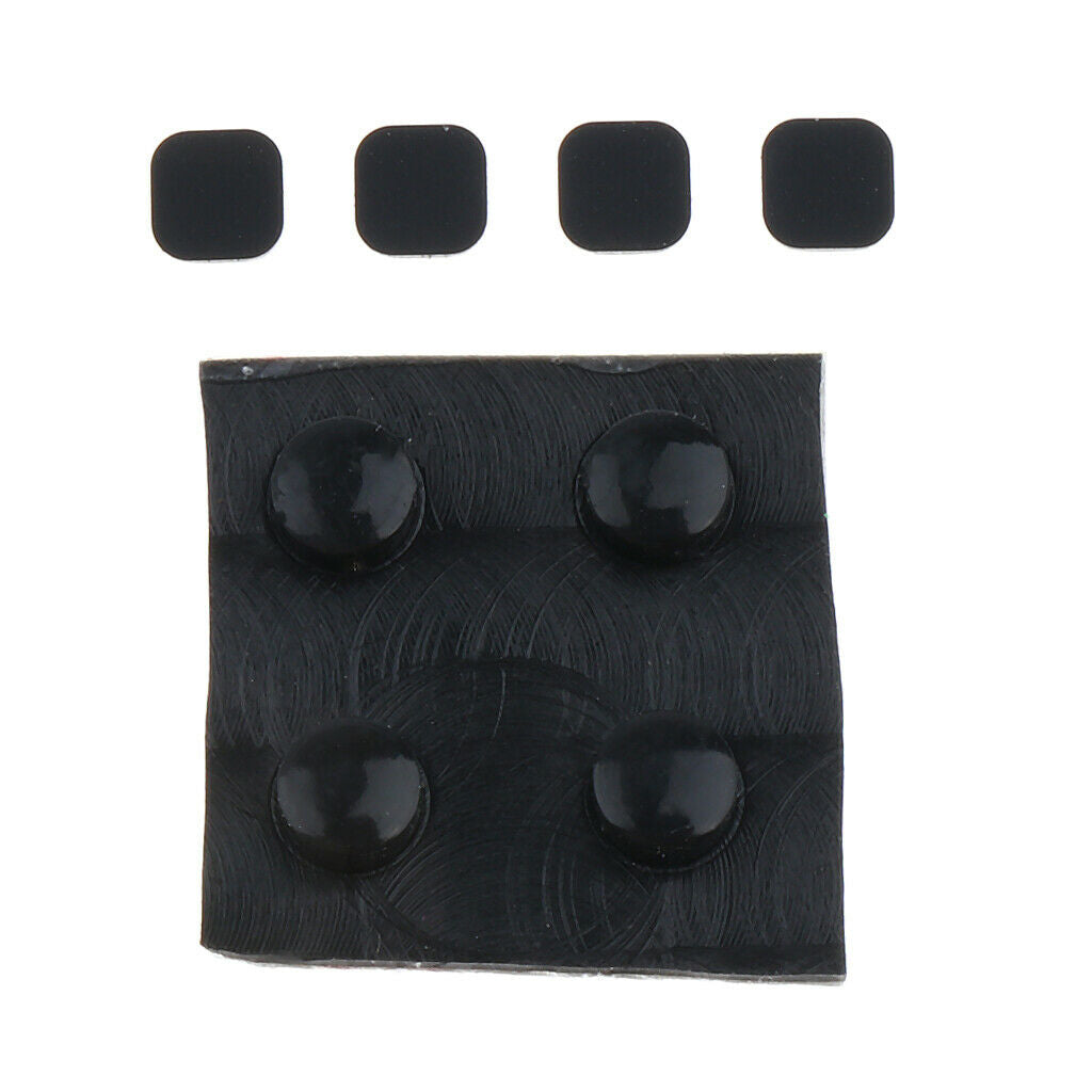8 Pieces Replacement Rubber Feet Screw Cover for   3DS LL XL - Black