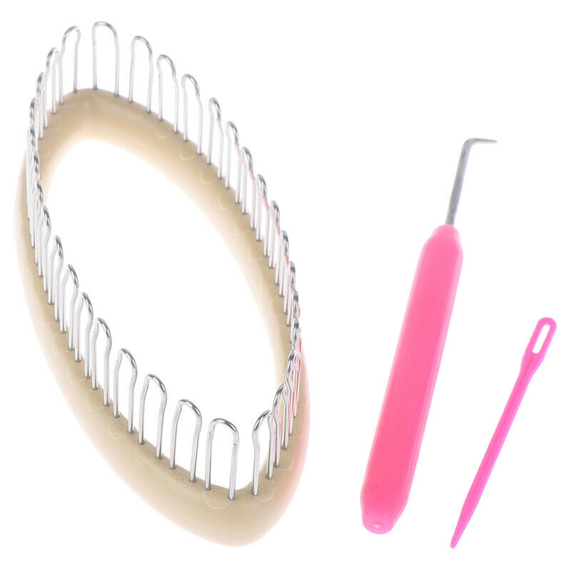 3Pcs Weaving Sock Knitting Loom Crafts Tools Sock Scarf Hat Weaver Needle.l8