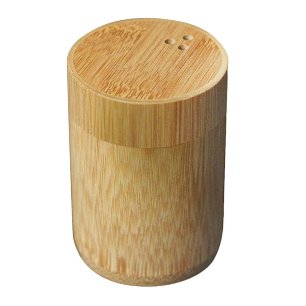Toothpick Dispenser Holders Bamboo Storage Organizer Travel Home