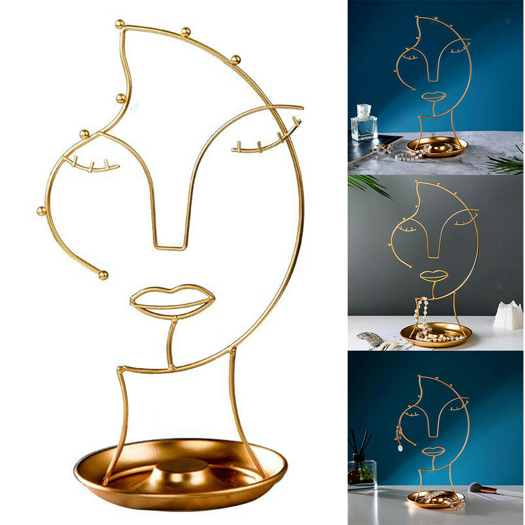 Light Luxury Jewelry Rack Metal Artistic Necklace Crafts Display Storage Decor