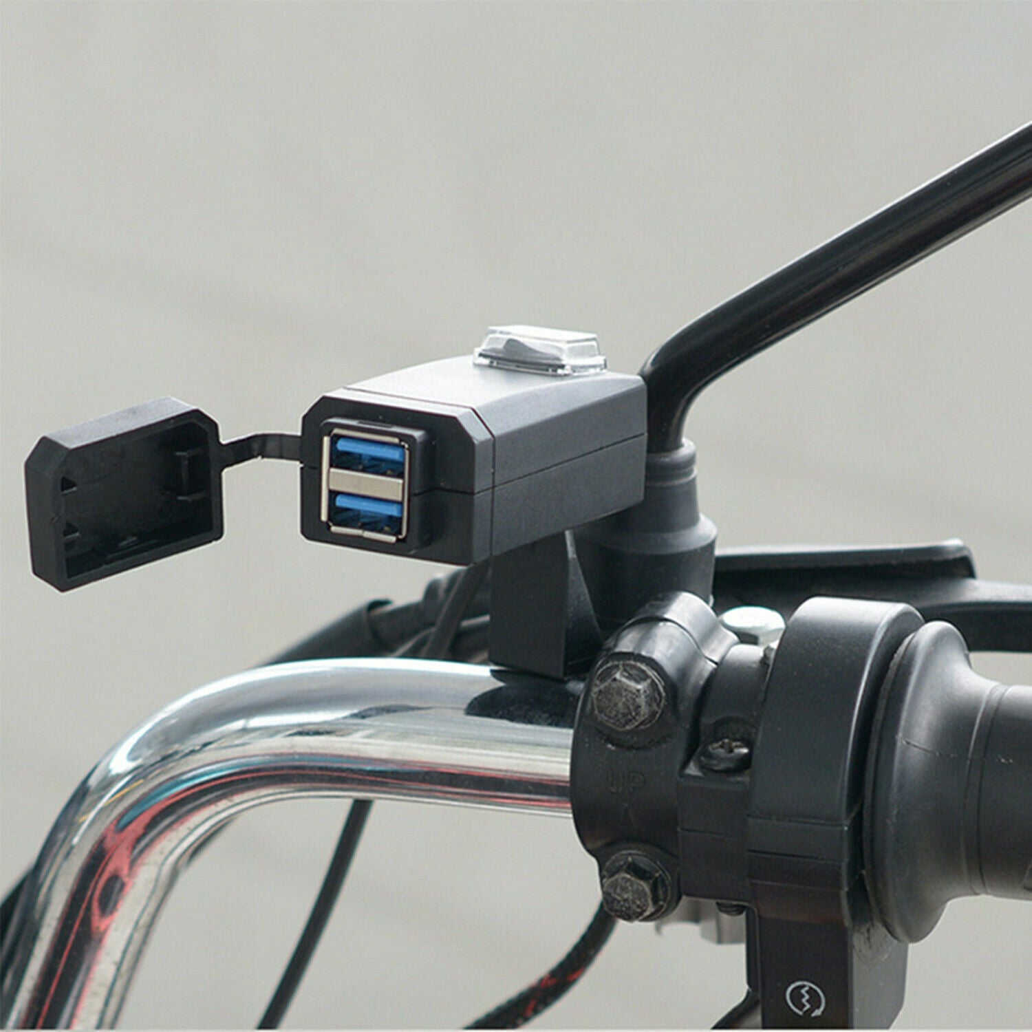 Dual USB Waterproof Motorcycle Charger Adapter Power Supply Socket for Phone