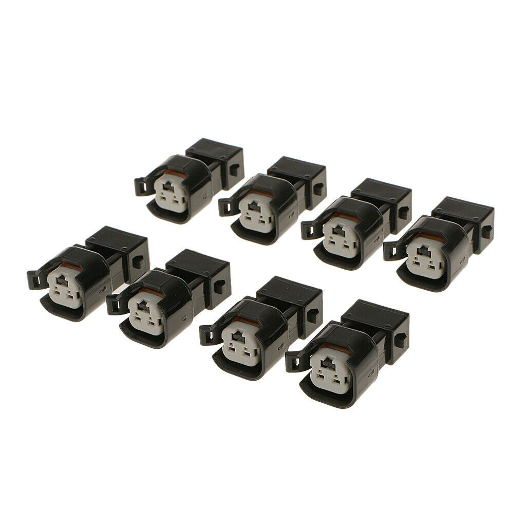 8pcs EV6 EV14 to EV1 Fuel Injector Plugs Adapters