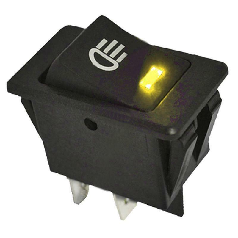 4 X 12V 35A Car Auto Fog Light Rocker Toggle Switch Blue LED Dashboard Sales