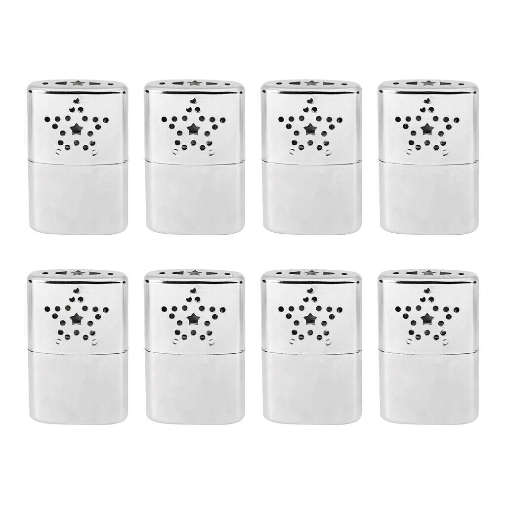 8pcs/pack Portable Refillable Hand Warmers Heaters for Hunting Fishing Shooting
