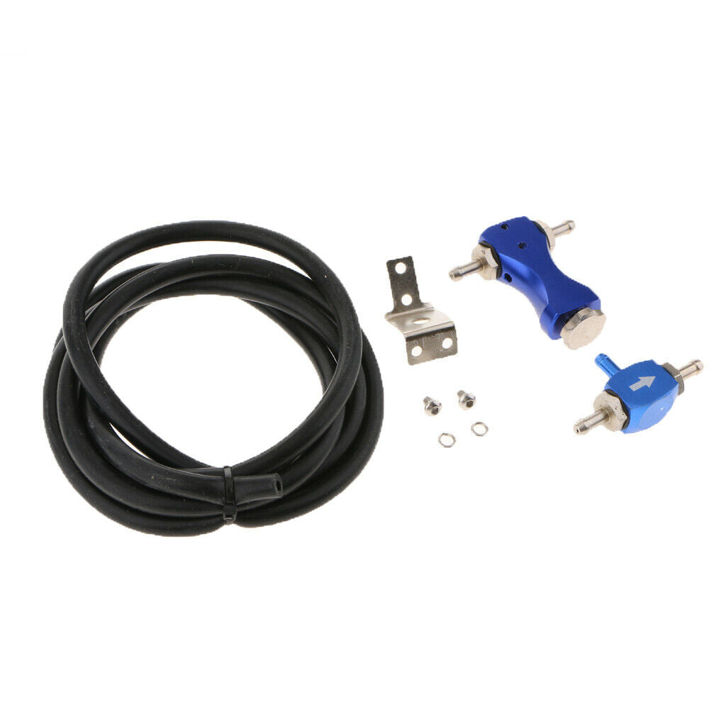 Adjustable Manual Turbo Boost Controller Turbocharger Bilateral Valve Blue