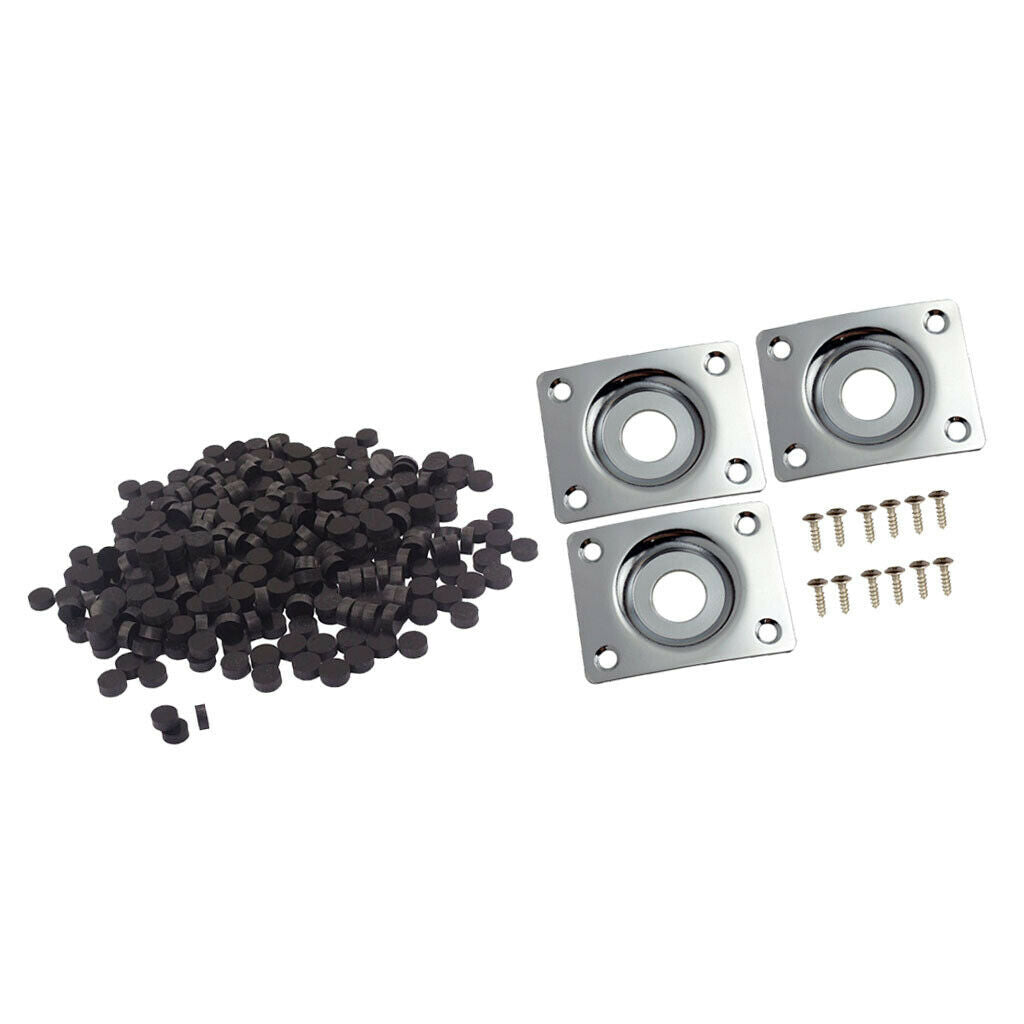 1 Set Guitar Output Jack Plate+Fingerboard Dots Inlay for Luthier Supplies