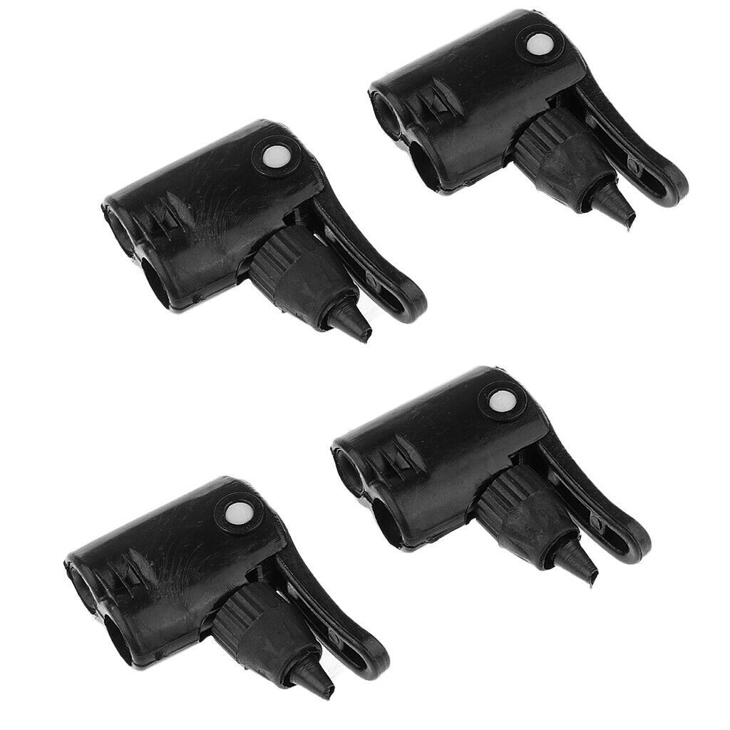4 Bike Air Pump Nozzle Replacement Dual Head Presta Schrader Valve Tyre Tube