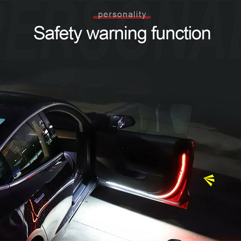 2X Anti-collision Car Door Strip Opened Warning Lamp Flashing Signal LED LigBDA