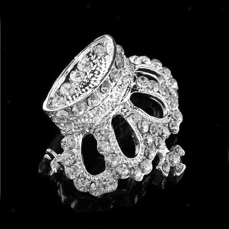 Crystal Rhinestone Victoria King Queen  Wedding Bridal Brooch Pin Gift