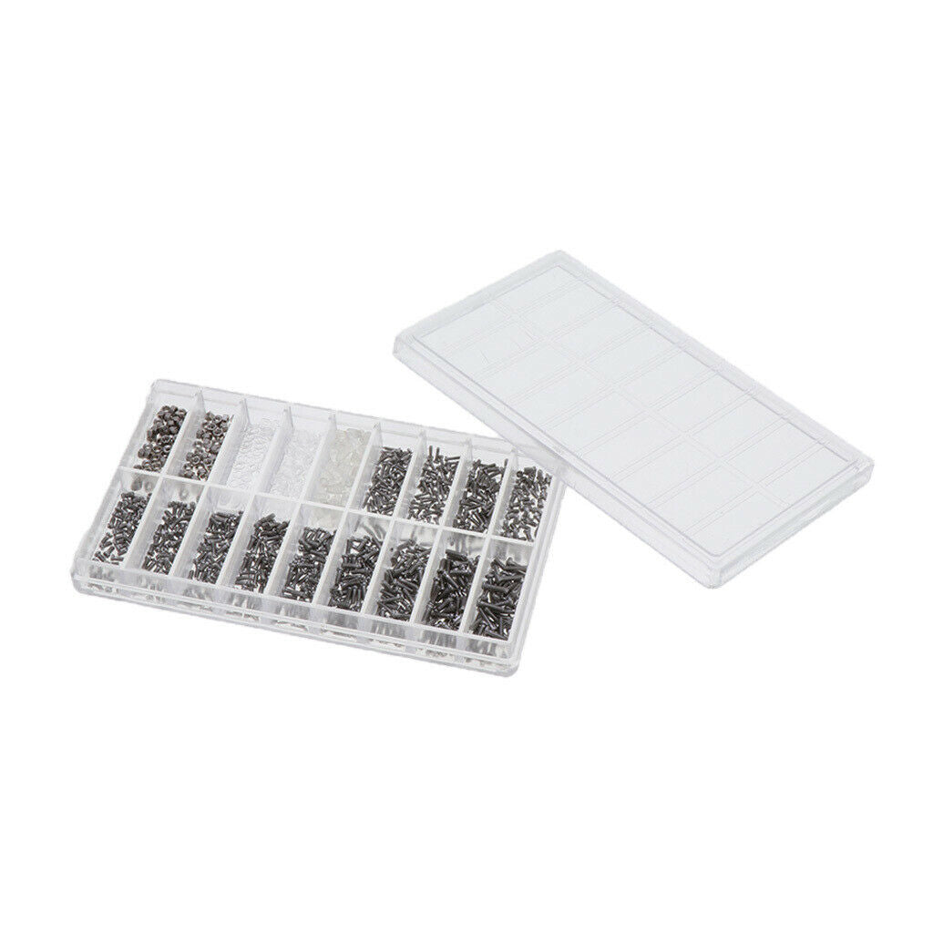 900 Pieces Tiny Sunglasses Screws Nuts for Eyeglass Lenses