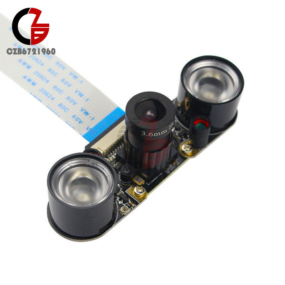 Raspberry Pi Night Vision OV5647 Camera  Acryclic Holder for Raspberry Pi 3B+/2