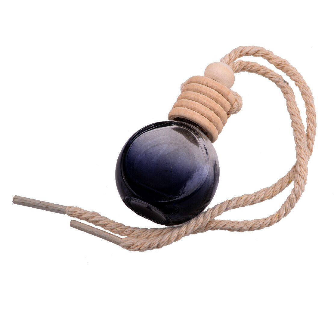 10Ml 5Pcs Glass Refillable Hanging Car Perfume Bottle Pendant Round Home