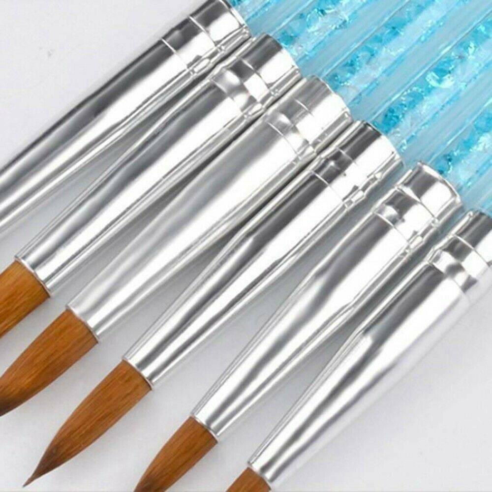 6* Professional 100% Kolinsky Sable Hair Brush Acrylic Nail Brush Nail Art Tool