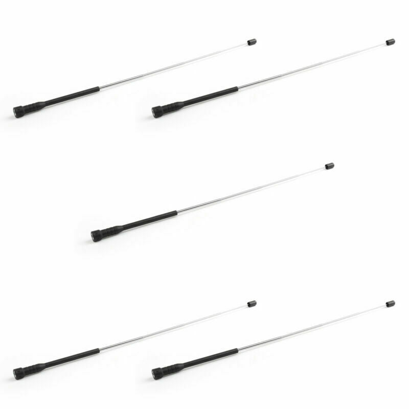 5Pcs High Gain VHF Antenna 136-174MHz SMA-Male For Yaesu VX-1R VX-160 Radio BS5