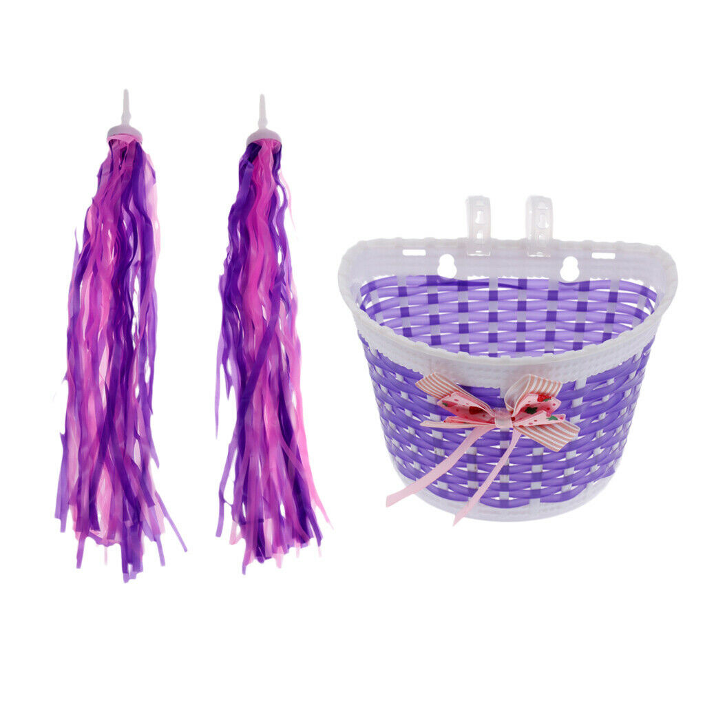 2Pcs Kids Girls Boys Bike Scooter Handlebar Grips Streamers Tassels, Decorative