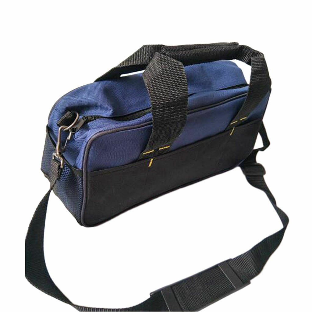 14 Inch Tool Bag Heavy Duty Tool Storage Bag with 600D Canvas, Open Mouth,