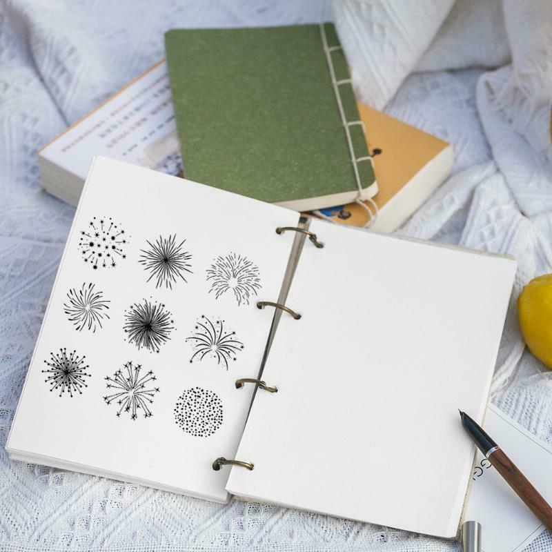 Beautiful Firework DIY Silicone Clear Stamp Cling Seal Scrapbook Embossing Album