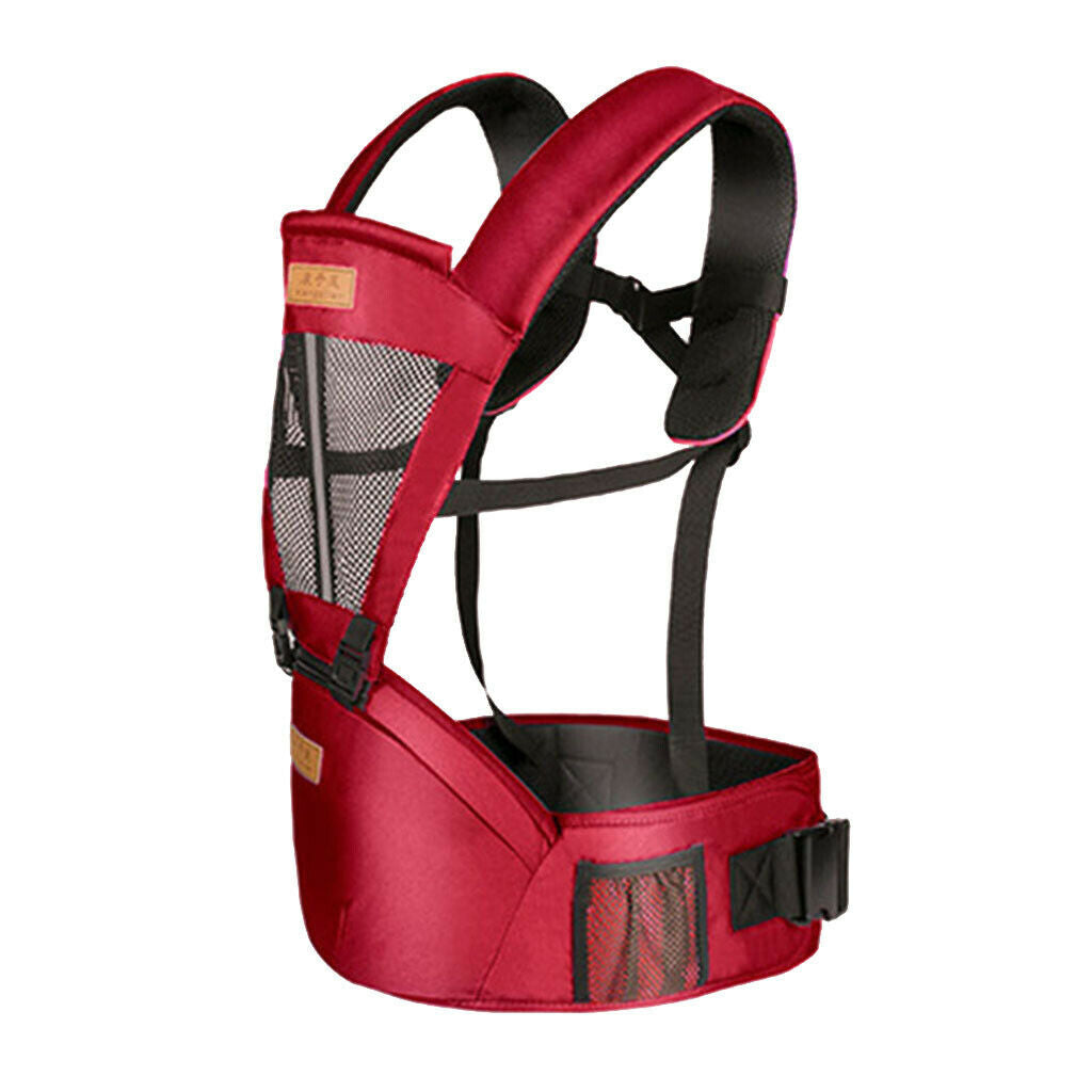 Baby Carrier Backpack Breathable Kangaroo Wrap 0-48Month Multifunctional Red