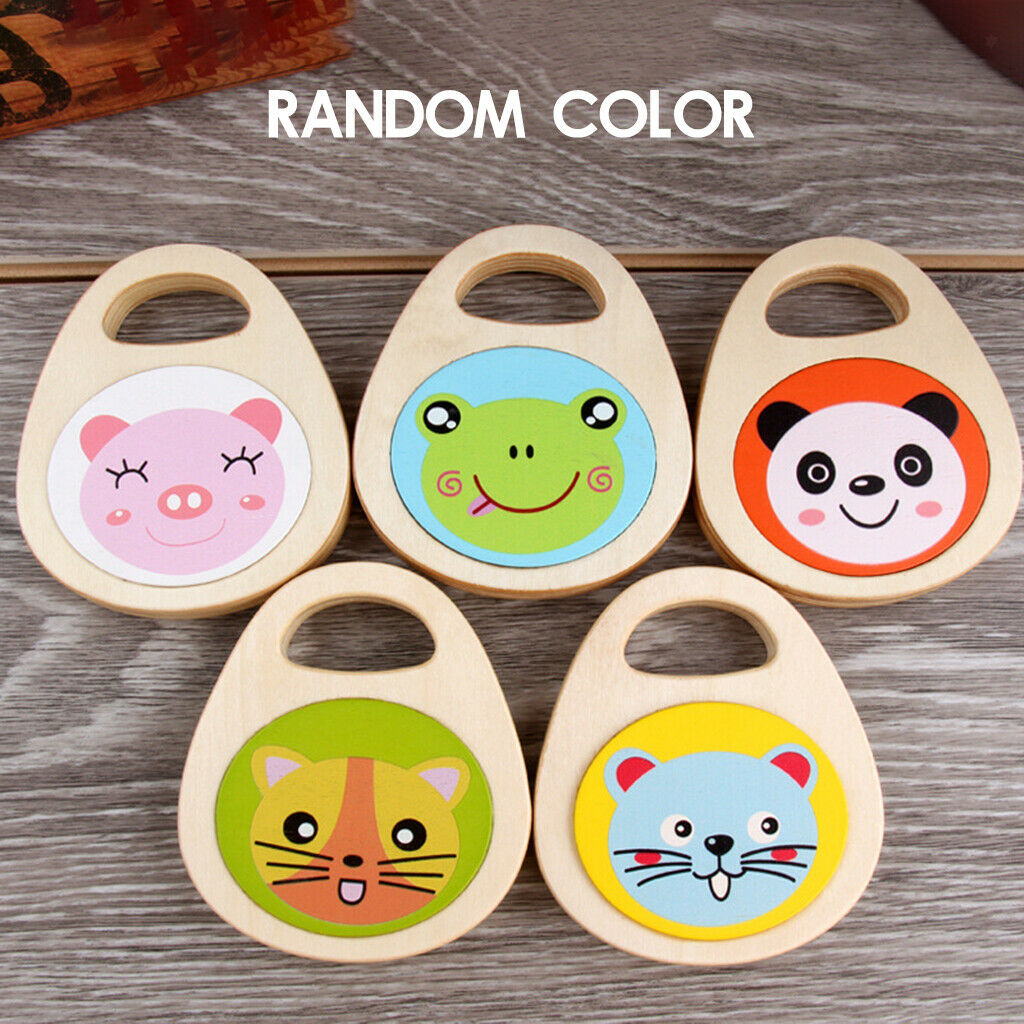 Toddler Wood Castanets Puzzle Music Instruments Toys for Baby Boy Girl