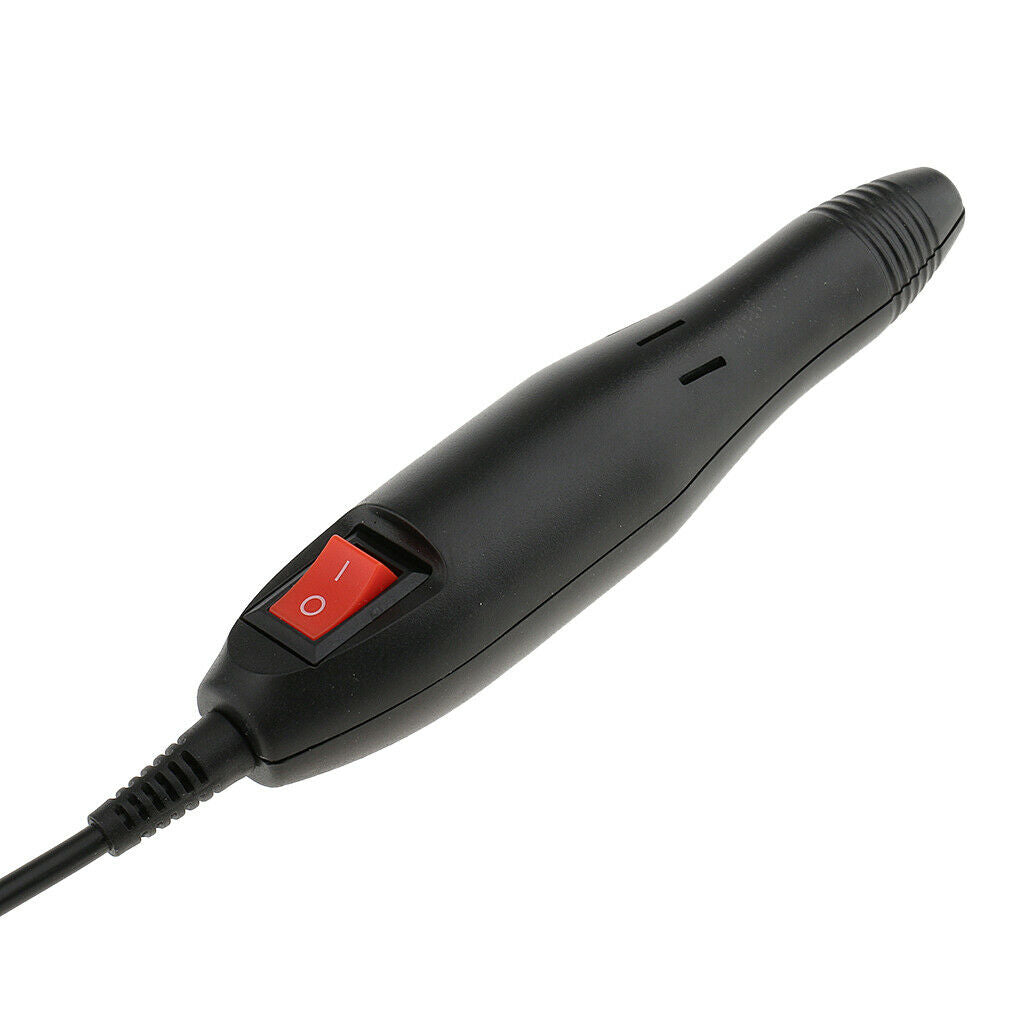 Low Heat Nail Drill Grinder Pen Handpiece Parts Supplies Tools Black