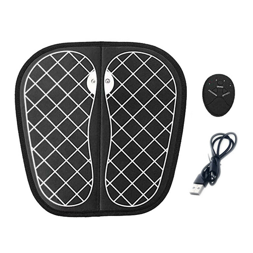 2pcs Electric Foot Massager Mat Vibration Acupoints Massager Relieve Fatigue