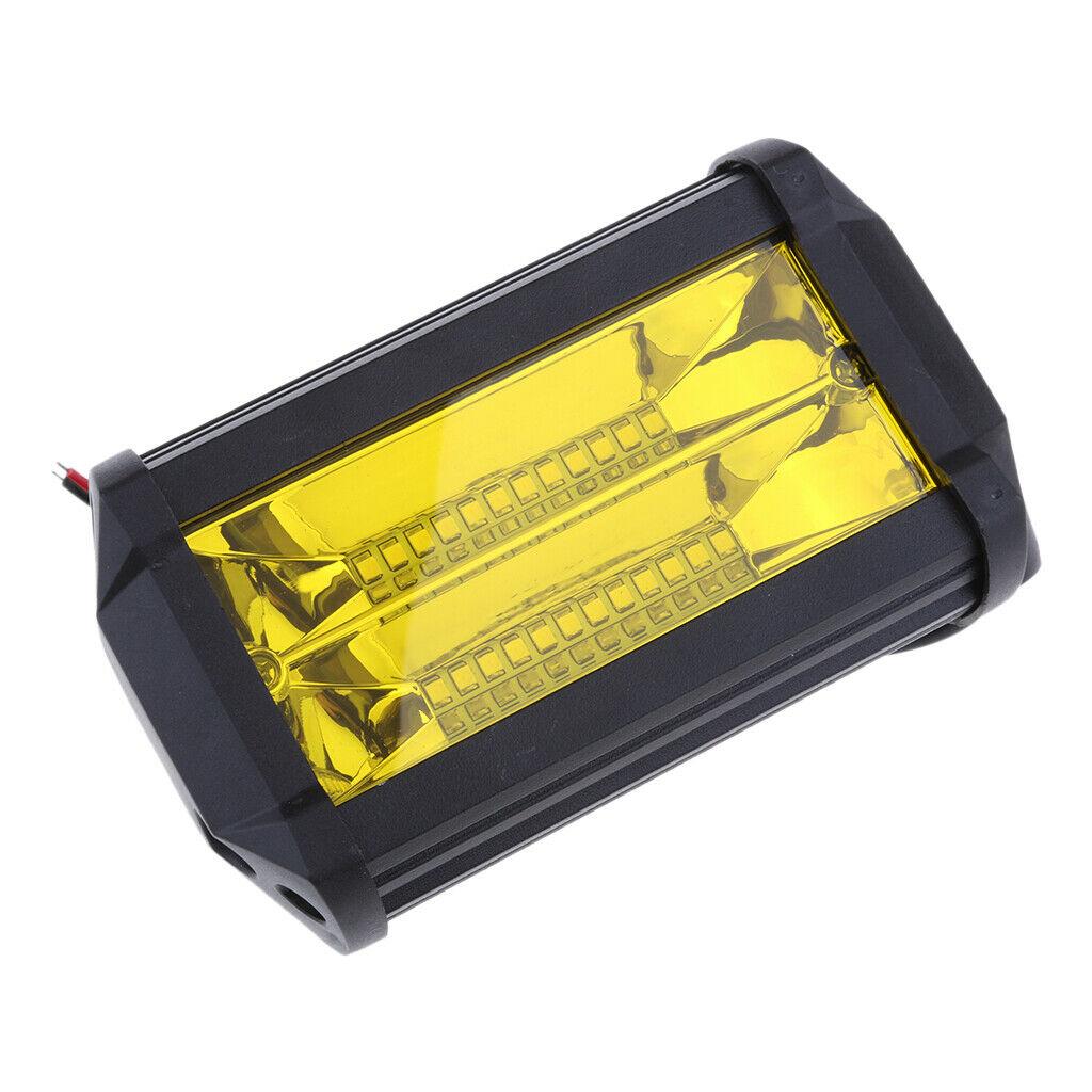 LED Double Row Long Strip Aftermarket Fog Lights Car Roof 72w Work Light New