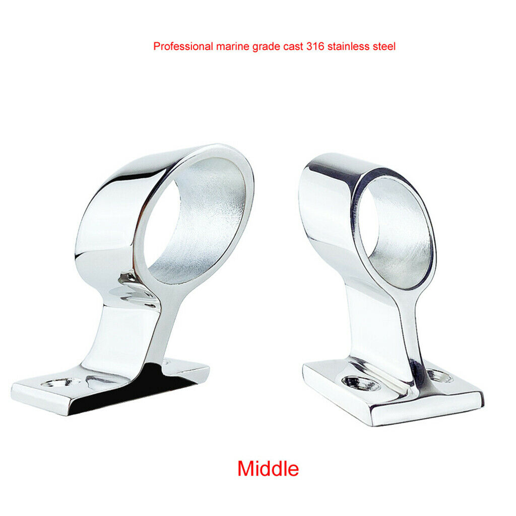 1" 316 Stainless Steel Marine Hardware Hand Rail Fitting Middle Boat Yatcht