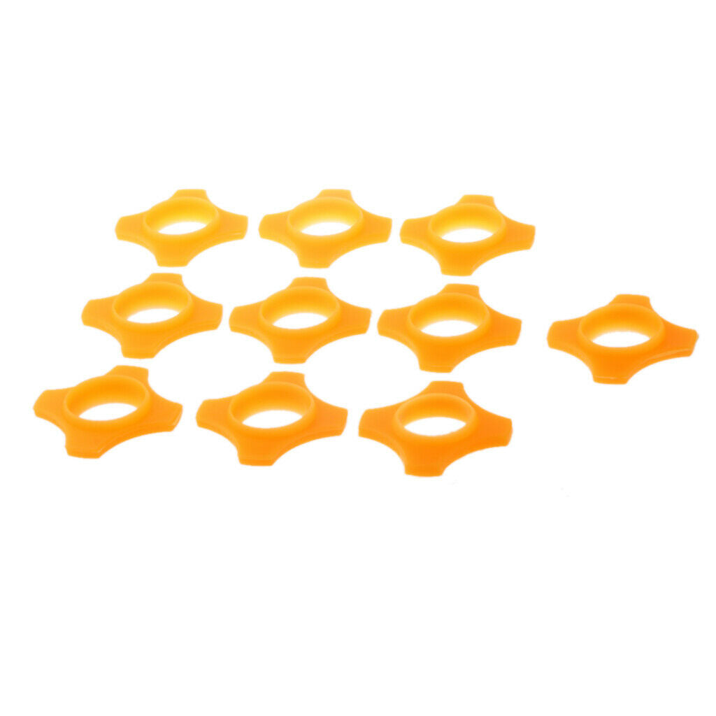 10x Orange 4Point Mic Slip Holder Roller Wireless Microphone Protection Ring