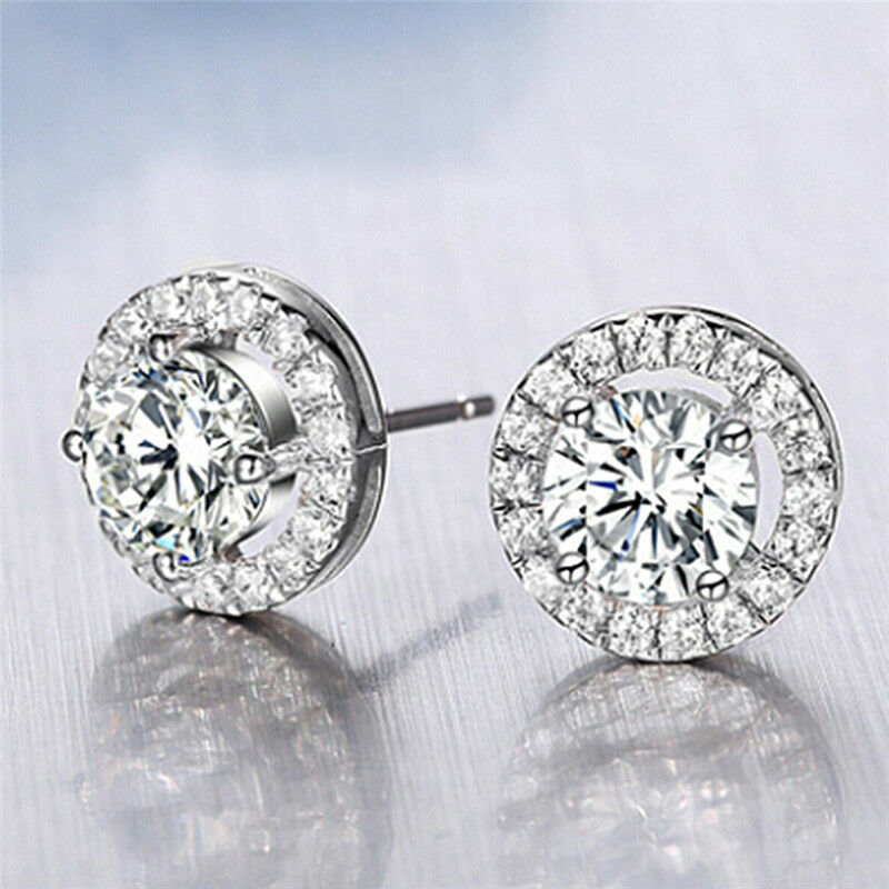 Classic Sliver Plated Heart Arrow Zircon Earrings Elegant Wedding Earringh3L Qx