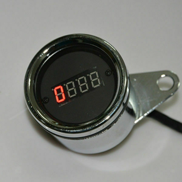 12V Universal LED Digital Tachometer Tacho Gauge for Motorcycle Motorbike