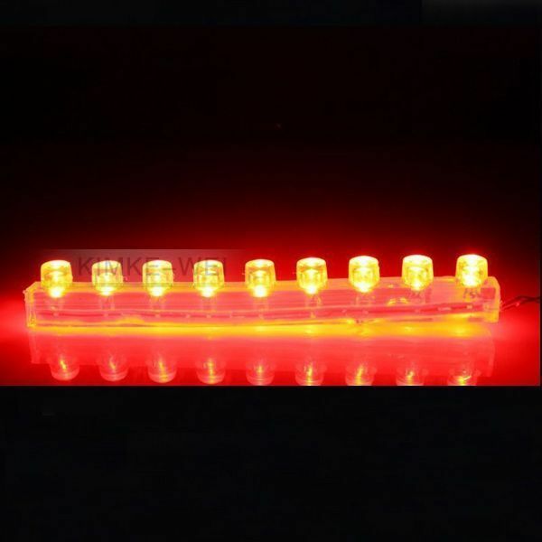 9cm Red LED Under Car Flexible Waterproof Strip Light New