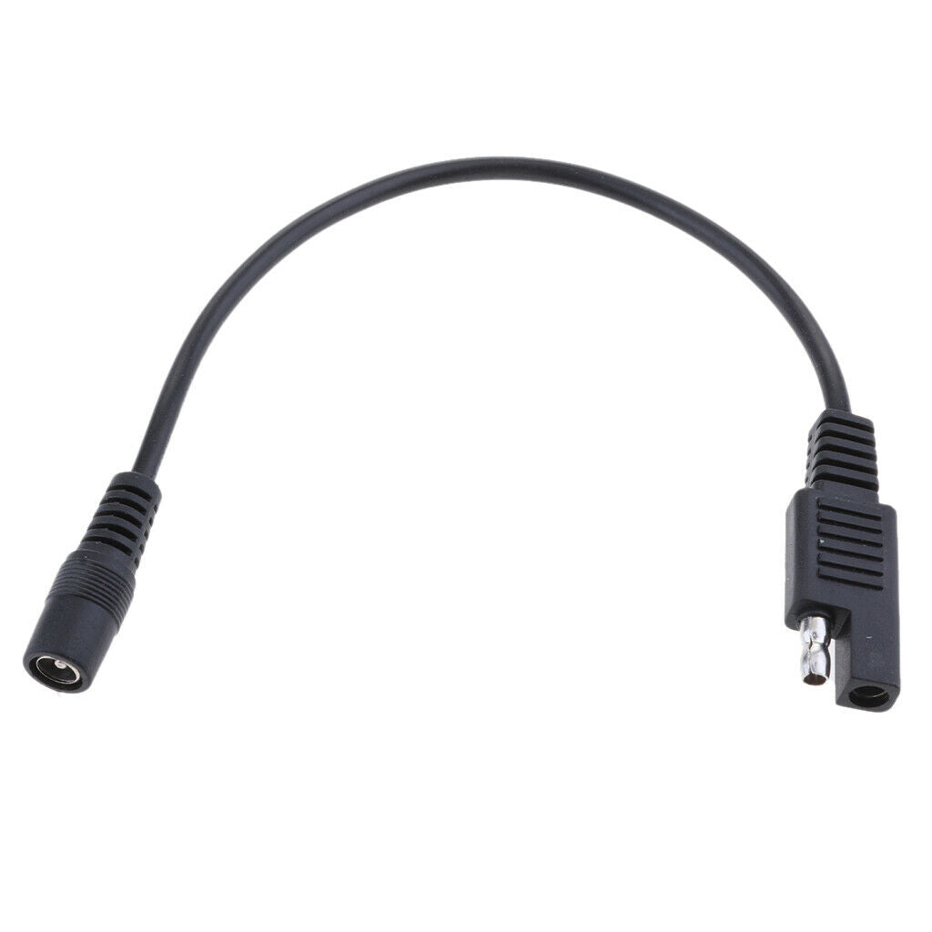 2x 10 '' SAE to DC 5.5x2.1mm Coax Female 20AWG Cable Motorcycle  Clothing