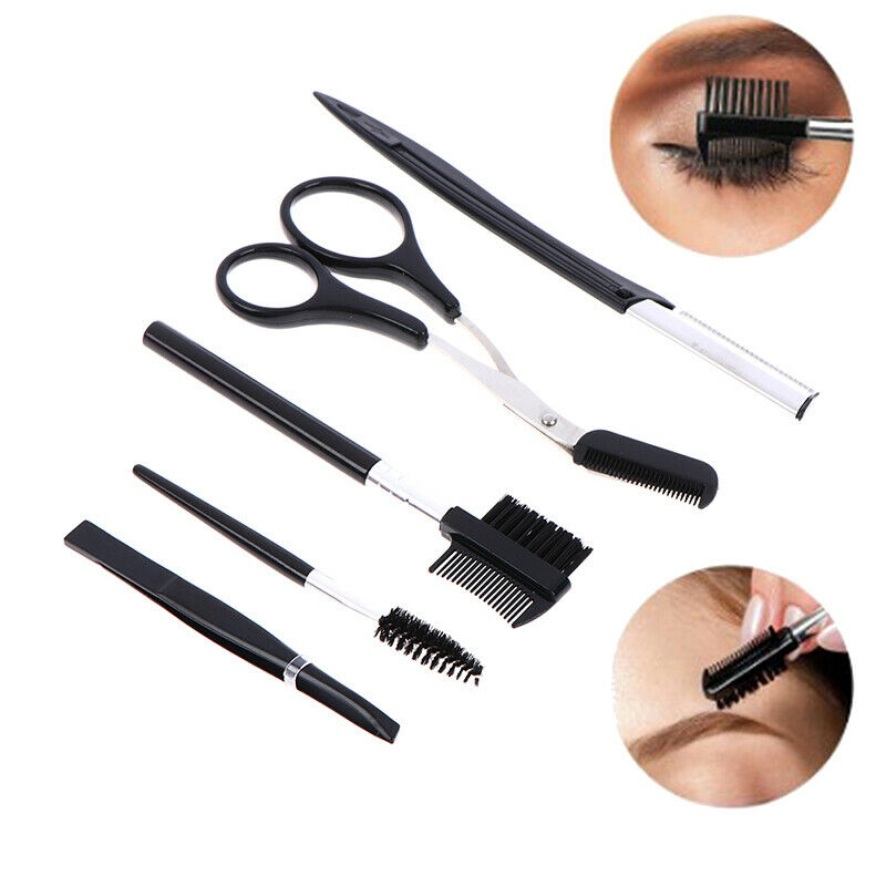 12Pcs Eyebrow Cutters Set Eye Brow Trimmer Scissors Face Shaver  Makeup ToolFCA