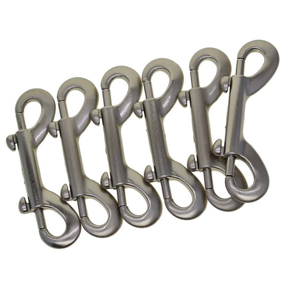 6x Double Ended Carabiners - Designed for Farm, Horse And Garage Use