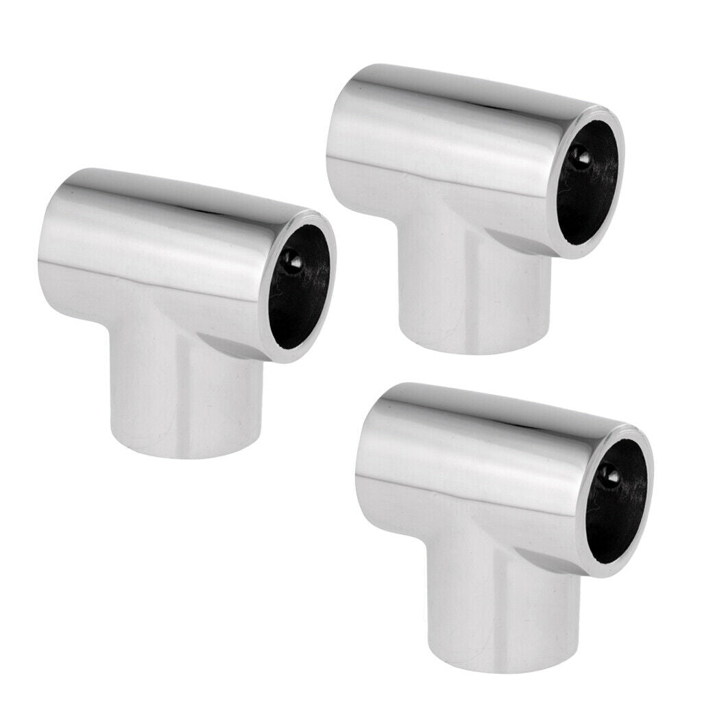 3x Navy Boat Yacht Stainless Steel Running Handle 316 Adjusting Tee 90 Degree