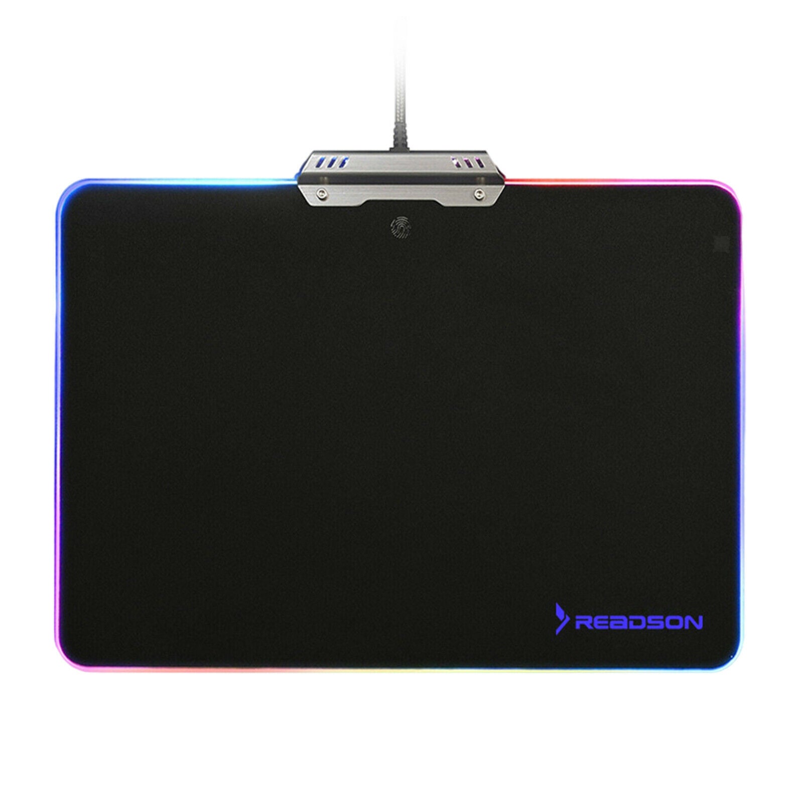 RGB Metal Mouse Pad Anti-Slip Mouse Mat Water Resistant for Office Home