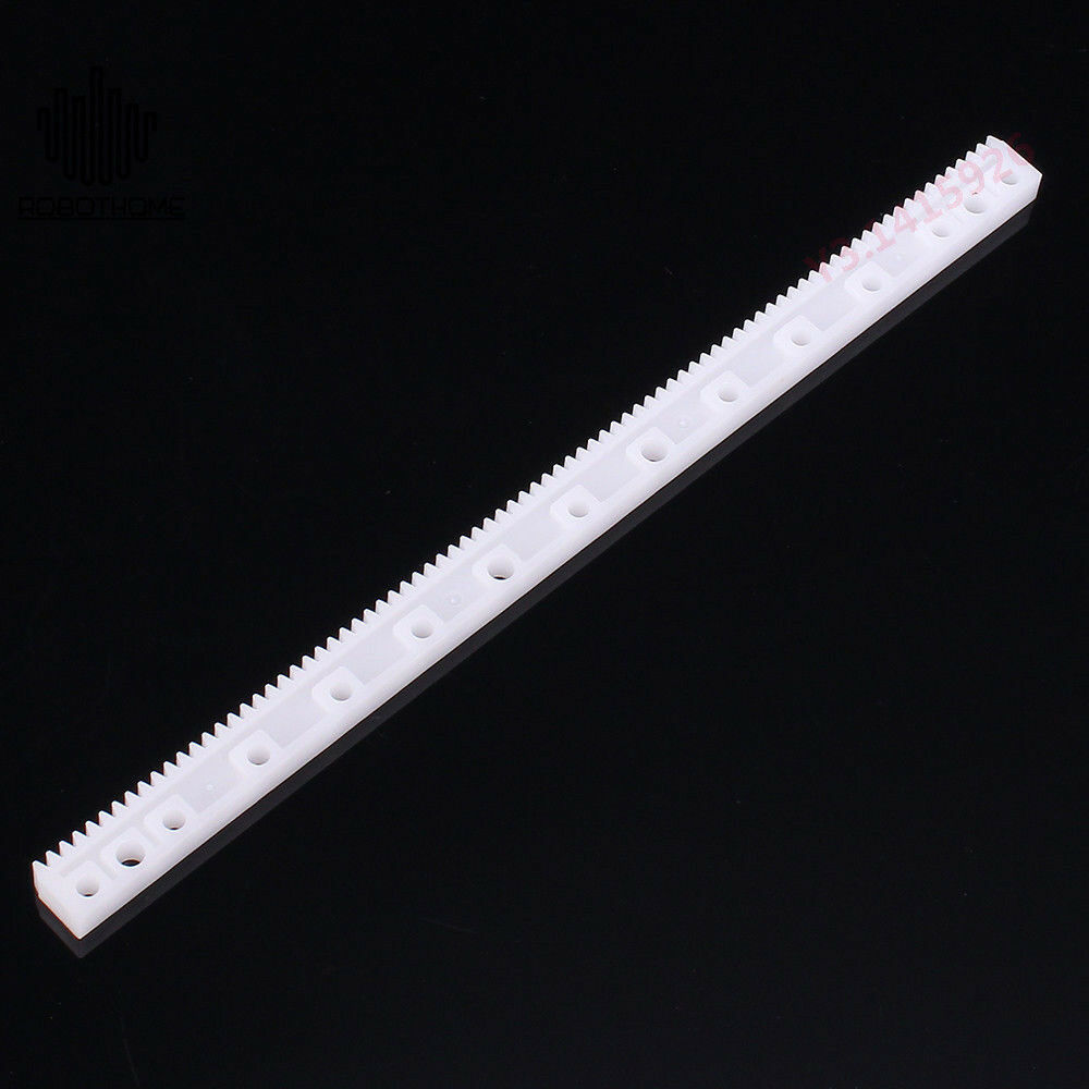 20Pcs Plastic Gear Rack 0.5 Modulus 125mmx7mmx4mm Gear Robot Parts White For DIY