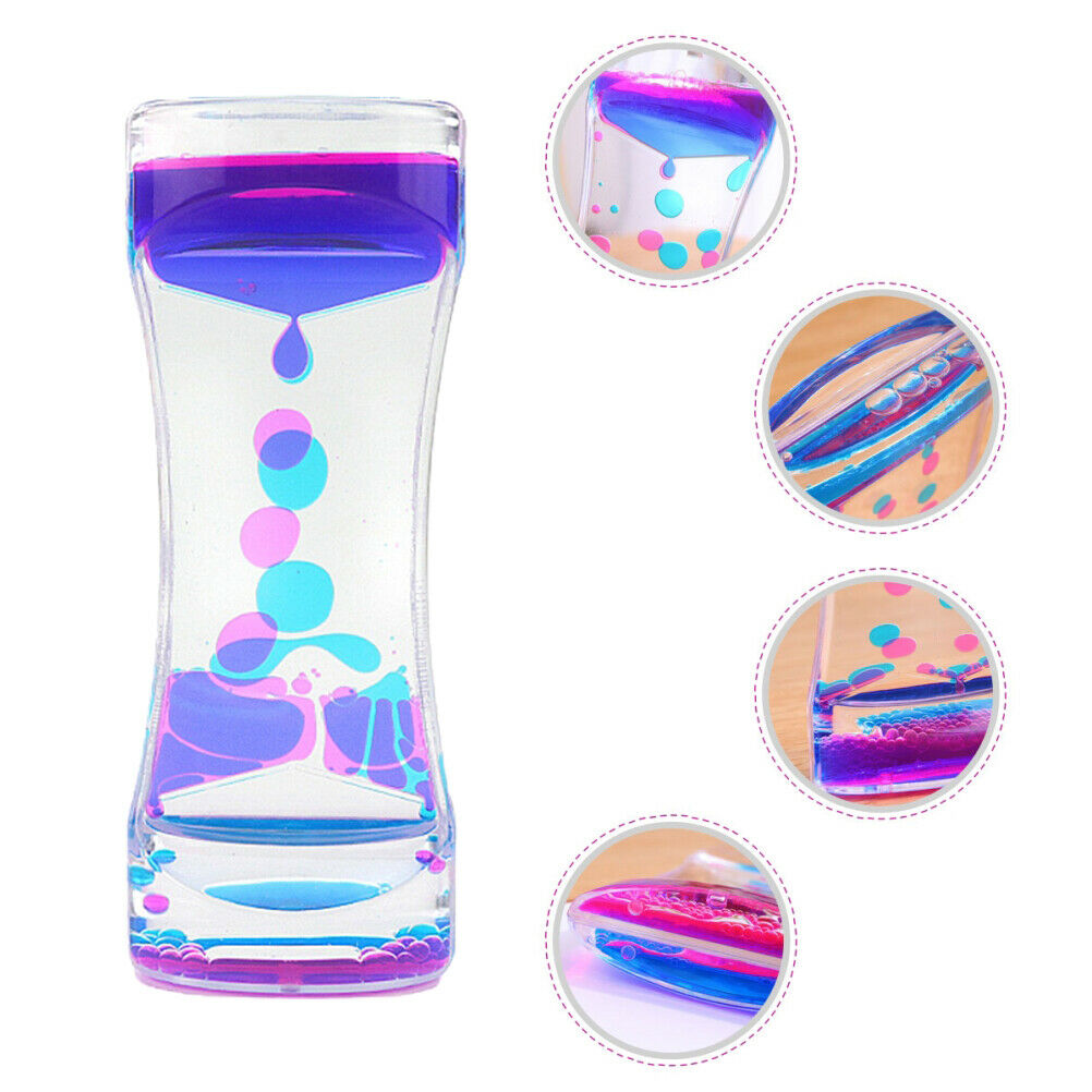 Liquid Timer Anxiety Relief Toys Motion Bubble Timer Oil Hourglass Fidget Toys