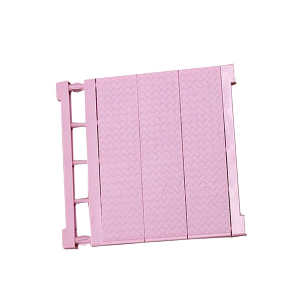 Expandable Shelf Closet Organizer Storage Adjustable Rack Rod Pink 38-55cm