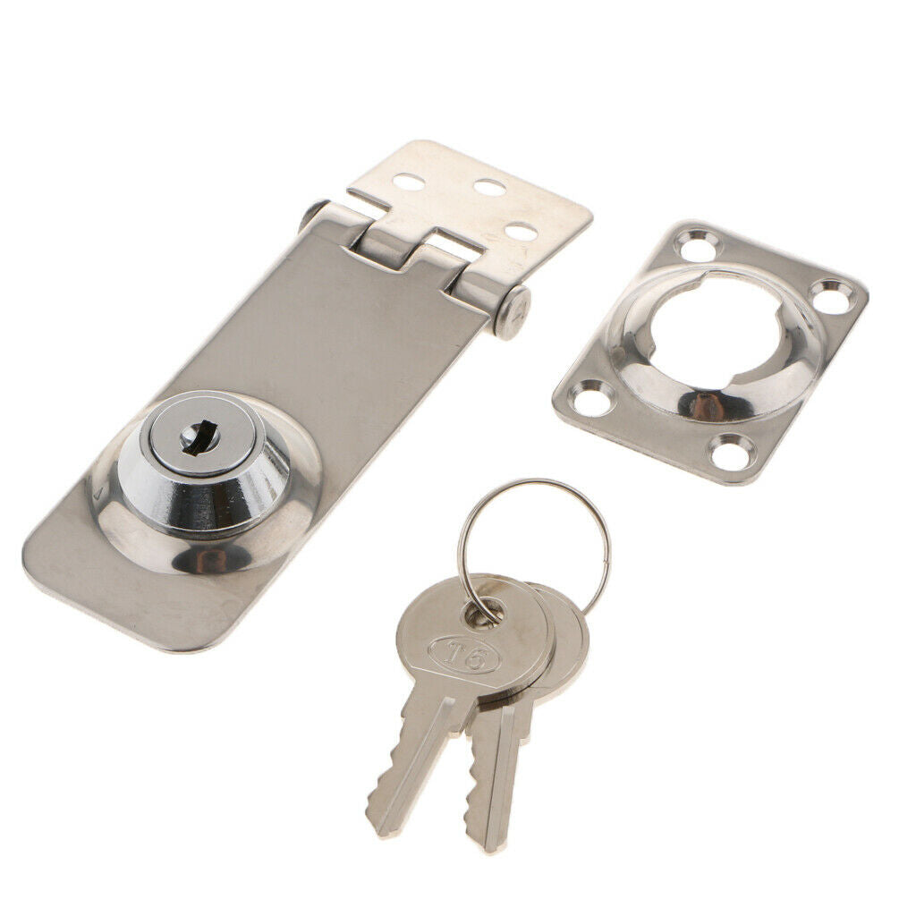2pcs Hasp Lock 316 Stainless steel Safety lock Marine Hardware Boat Parts