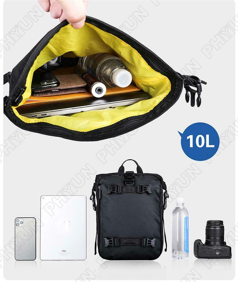 10L Motorcycle Scooter Tail Bag Top Case Bag w/ Straps Universal Waterproof