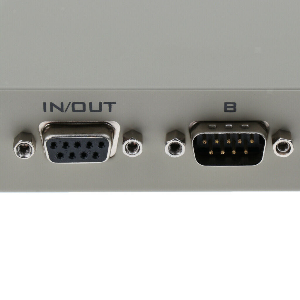 2Ports Manual Parallel DB9 Serial RS 232 Data Exchange Switch 2 in 1