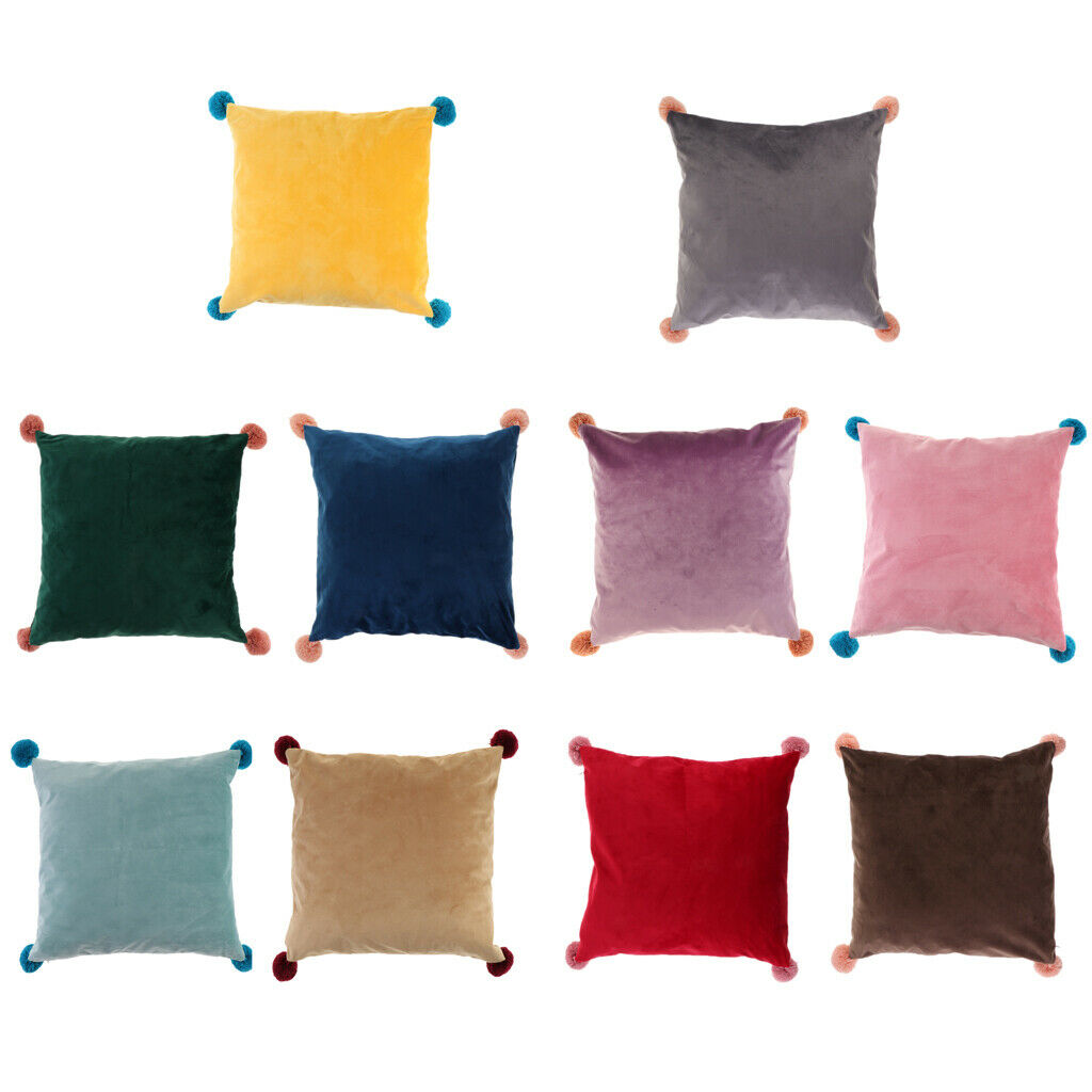Solid Pure Color Pillowcases Home Decor Pillow Case 18x18 Inch Green