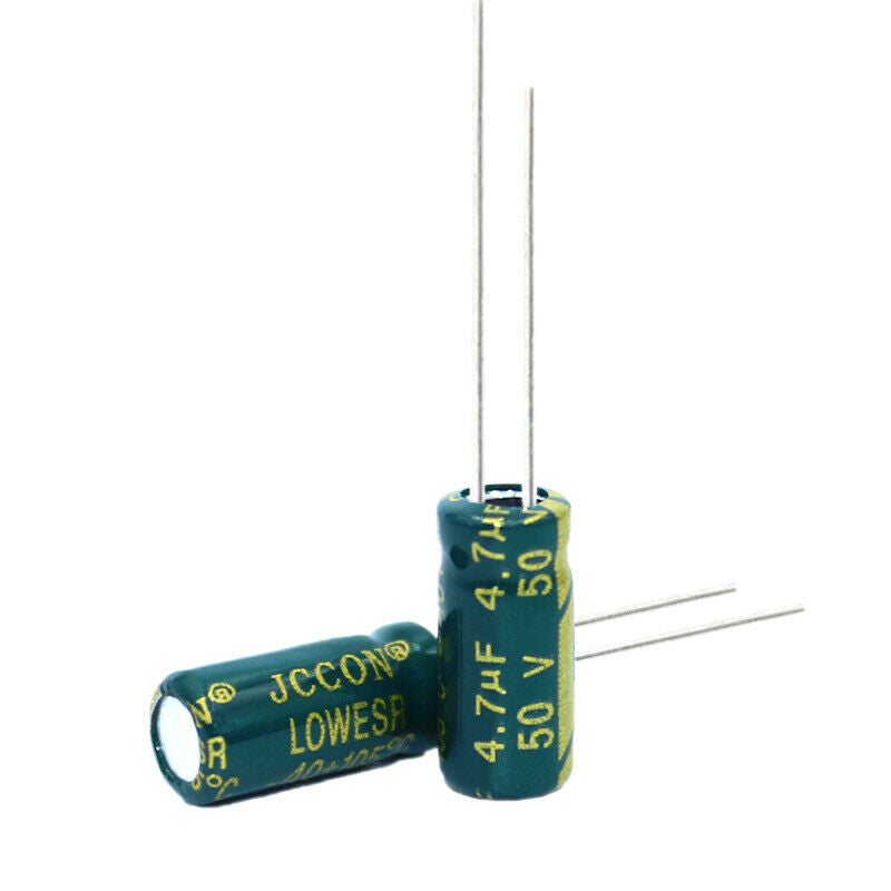 50pcs 50v4.7uf Aluminum electrolytic capacitor Power adapter inverter 5x11mm