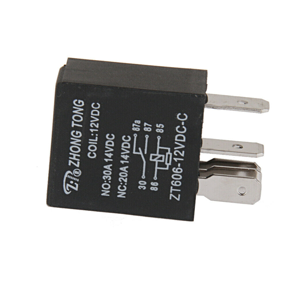 ZT606-12V-C-R DC 12V 20A/30A AMP SPDT Relay Relays 5 Pins for Car Truck Vehicles