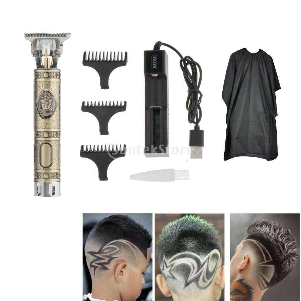 Electric Trimmer Boys Men's Clipper with Charger Cape Kit for Oil Head