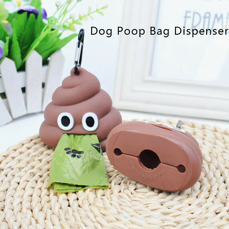 Dog Poop Bag Dispenser Eco-friendly Pet Waste Bag Holder Outdoor Dog Garb.l8