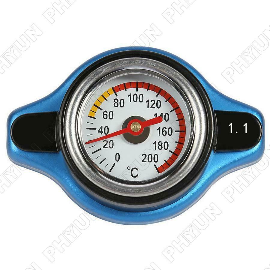 1.1Bar Thermo Thermostatic Radiator Cap Cover Water Temperature Gauge Accessory