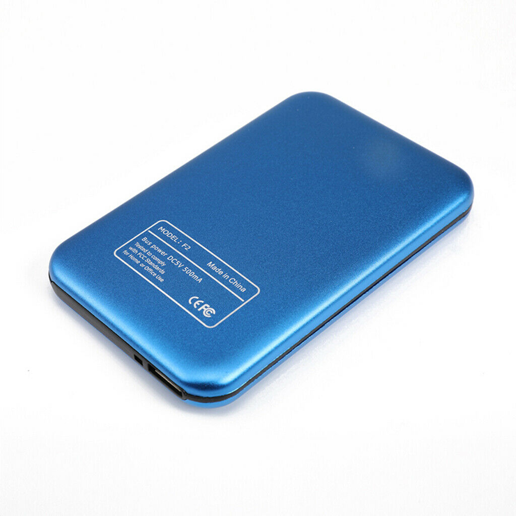 Blue 2.5inch External Hard Drive Enclosure HDD Case for Desktop for Laptop