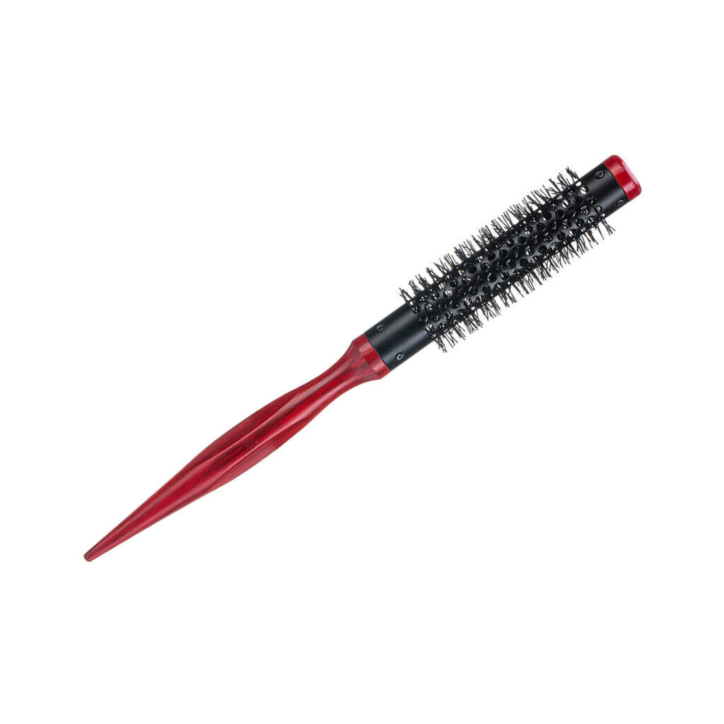 Hair Brush Nylon Bristle Short Hair Blow Drying Styling Rolling Rat Tail Comb